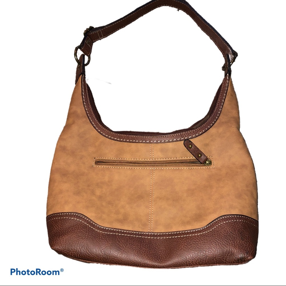 Faux Leather Desert Revival Concept Brown Vegan Purse - Picture 2 of 8